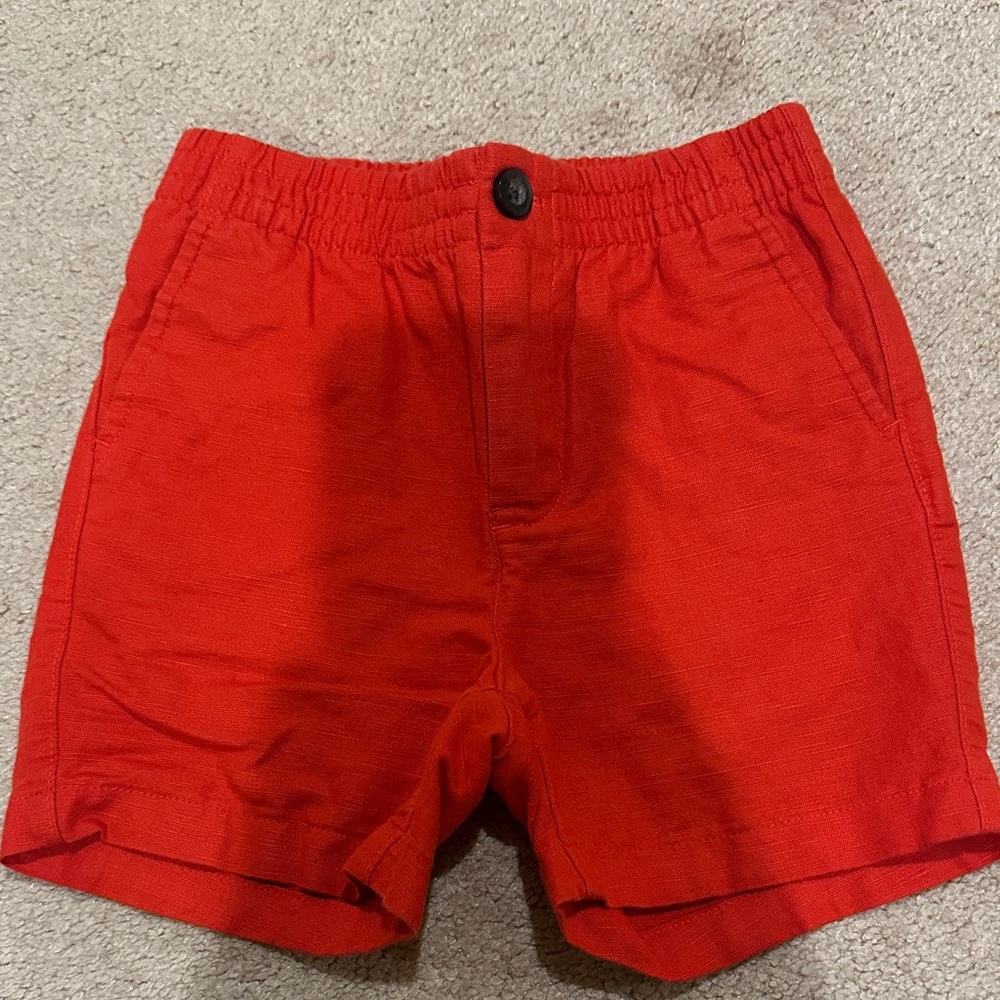 Janie and Jack Vibrant Red Kids Shorts